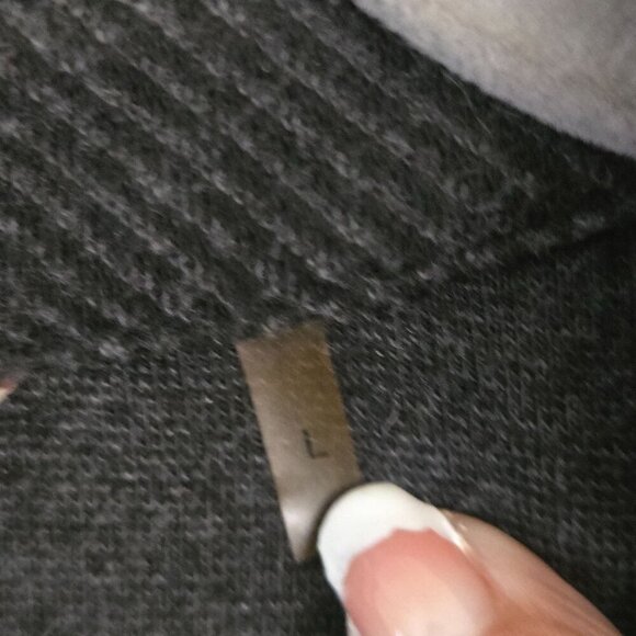 Soft Surroundings Mad About Plaid Tunic Charcoal Buffalo Check Size L - Picture 9 of 11